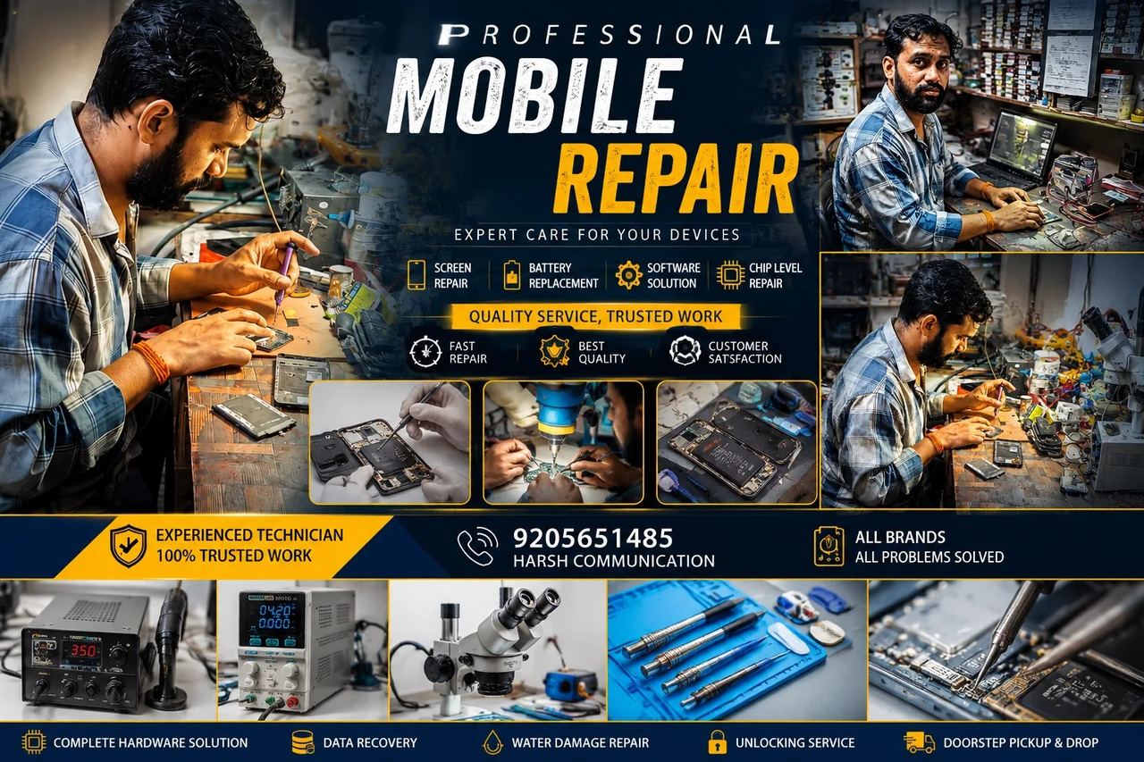 HARSH COMMUNICATION professional mobile repair services and technician